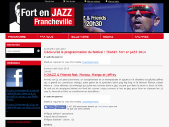 fortenjazz.fr website preview