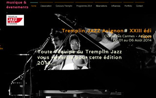 tremplinjazzavignon.fr website preview