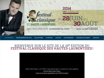 concertshautes-laurentides.com website preview