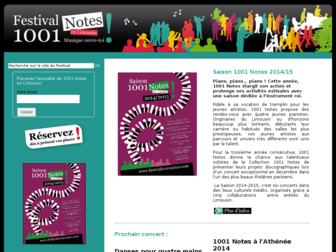 festival1001notes.com website preview