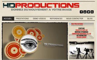 hdproductions.fr website preview