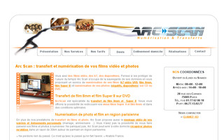 arcscan.fr website preview