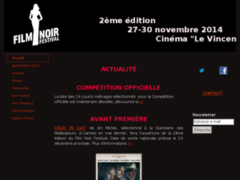 filmnoirfestival.com website preview