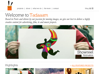 tadaaam-studio.com website preview
