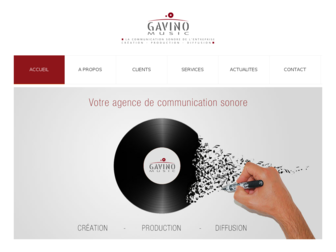 gavinomusic.com website preview