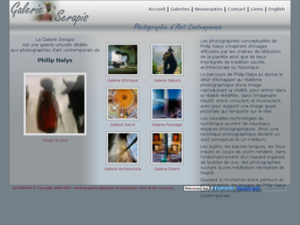 galerie-serapis.org website preview