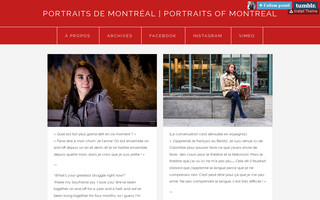 portraitsdemontreal.com website preview