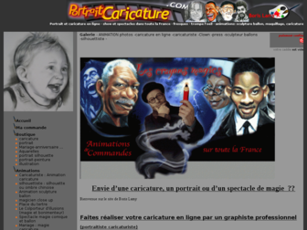 portraitcaricature.com website preview