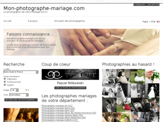 mon-photographe-mariage.com website preview