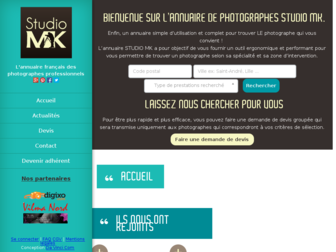 photographe-studio-mk.fr website preview