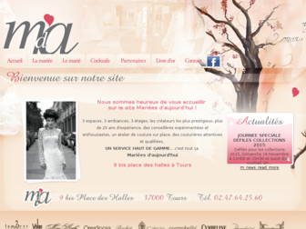 mariees-daujourdhui.com website preview