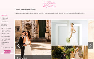 les-mariees-emilie.fr website preview