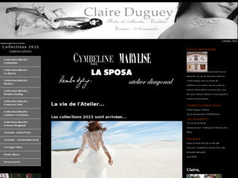 claireduguey.com website preview