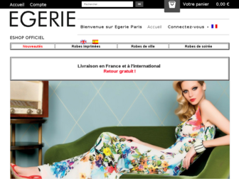 egerieparis.com website preview