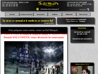 au-bal-masque.fr website preview