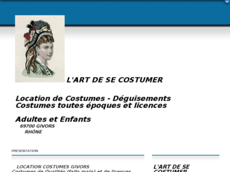 lartdesecostumer.com website preview