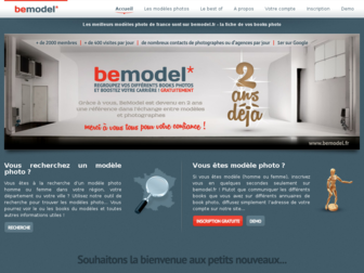 bemodel.fr website preview