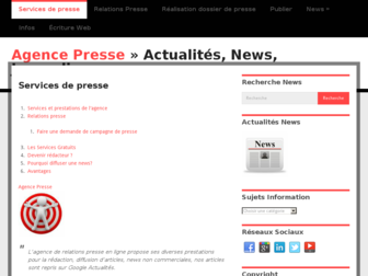 communiques-presse.com website preview