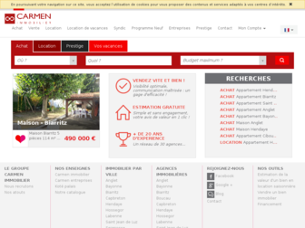 carmen-immobilier.com website preview