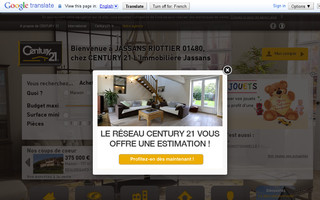 century21-immobiliere-jassans.com website preview