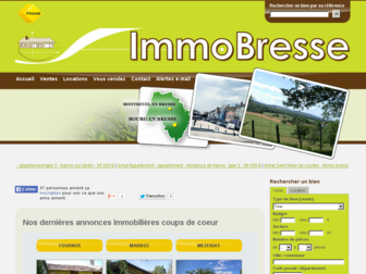 immo-bresse.fr website preview