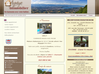 arpege-immobilier.fr website preview