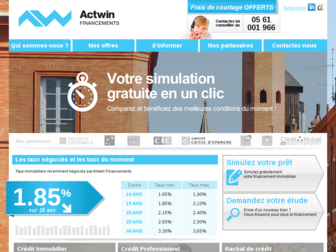 actwin-financements.fr website preview