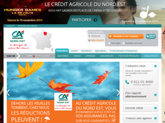ca-nord-est.fr website preview