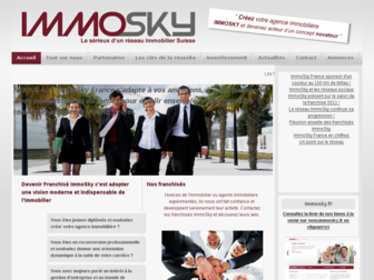 franchise-immobiliere-immosky.fr website preview