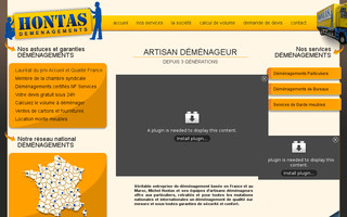 demenagements-hontas.fr website preview