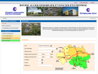 bourse-locaux-allier.fr website preview