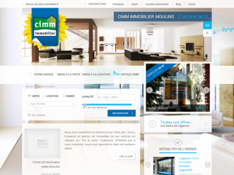moulins.cimm-immobilier.fr website preview