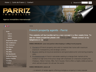 parriz.fr website preview
