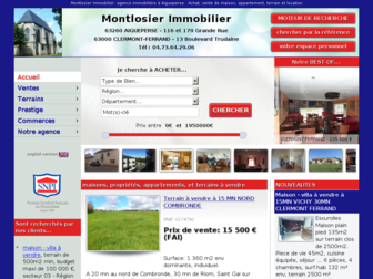 montlosier-immobilier.com website preview