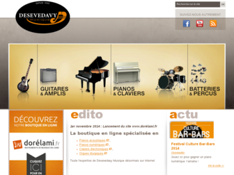 desevedavy-musique.fr website preview