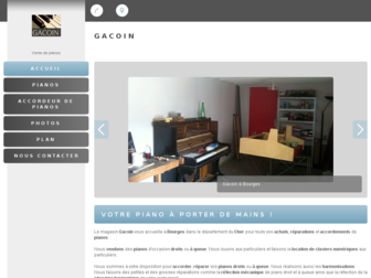 gacoin-pianos-bourges.fr website preview