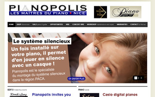 pianopolis.fr website preview