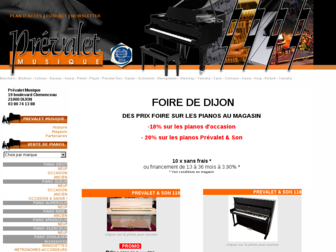 prevalet-musique.com website preview