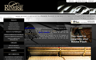 pianosreverse.com website preview