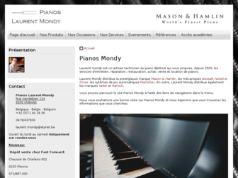 pianos-mondy.com website preview