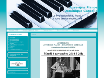 pianosgardelle.fr website preview