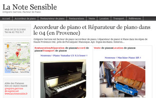 lanotesensible.fr website preview