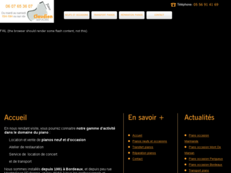 piano-claudien.com website preview