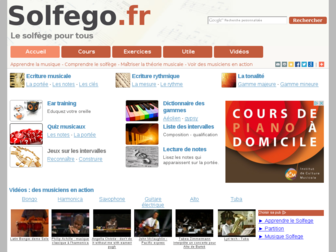 solfego.fr website preview