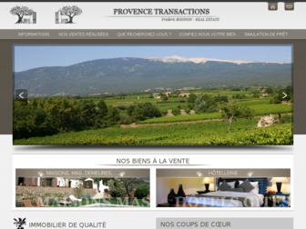 provencetransactions.com website preview