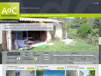 adc-immobilier-pertuis.com website preview
