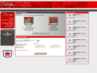prestigeimmo.fr website preview