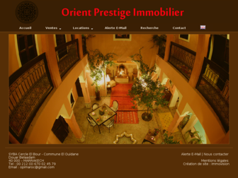 orientprestigeimmo.com website preview