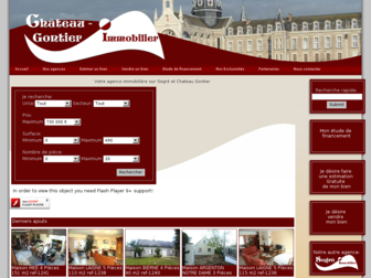 chateaugontierimmobilier.fr website preview