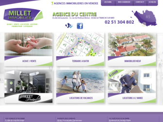 millet-immobilier.com website preview